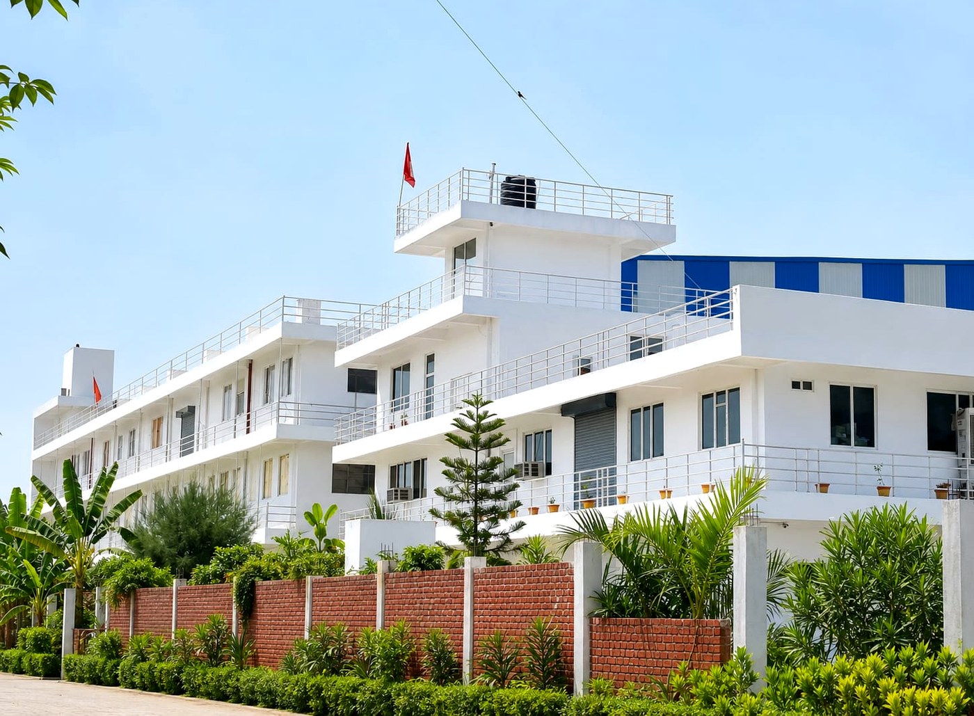 AGS Safety manufacturing facility exterior in Kanpur, India