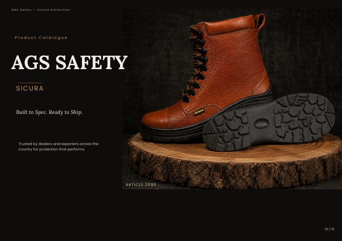 AGS Safety police footwear catalogue cover
